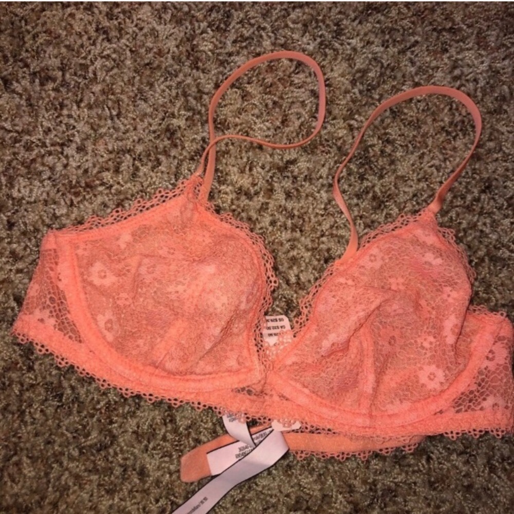 Orange Victoria secret bra